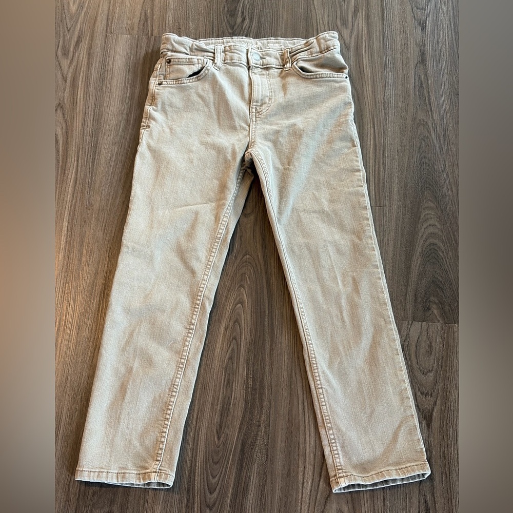 Cat & Jack Boy’s Slim Beige Denim - Slim Stretch - Size 12